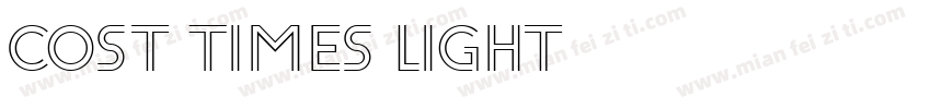 Cost Times light字体转换